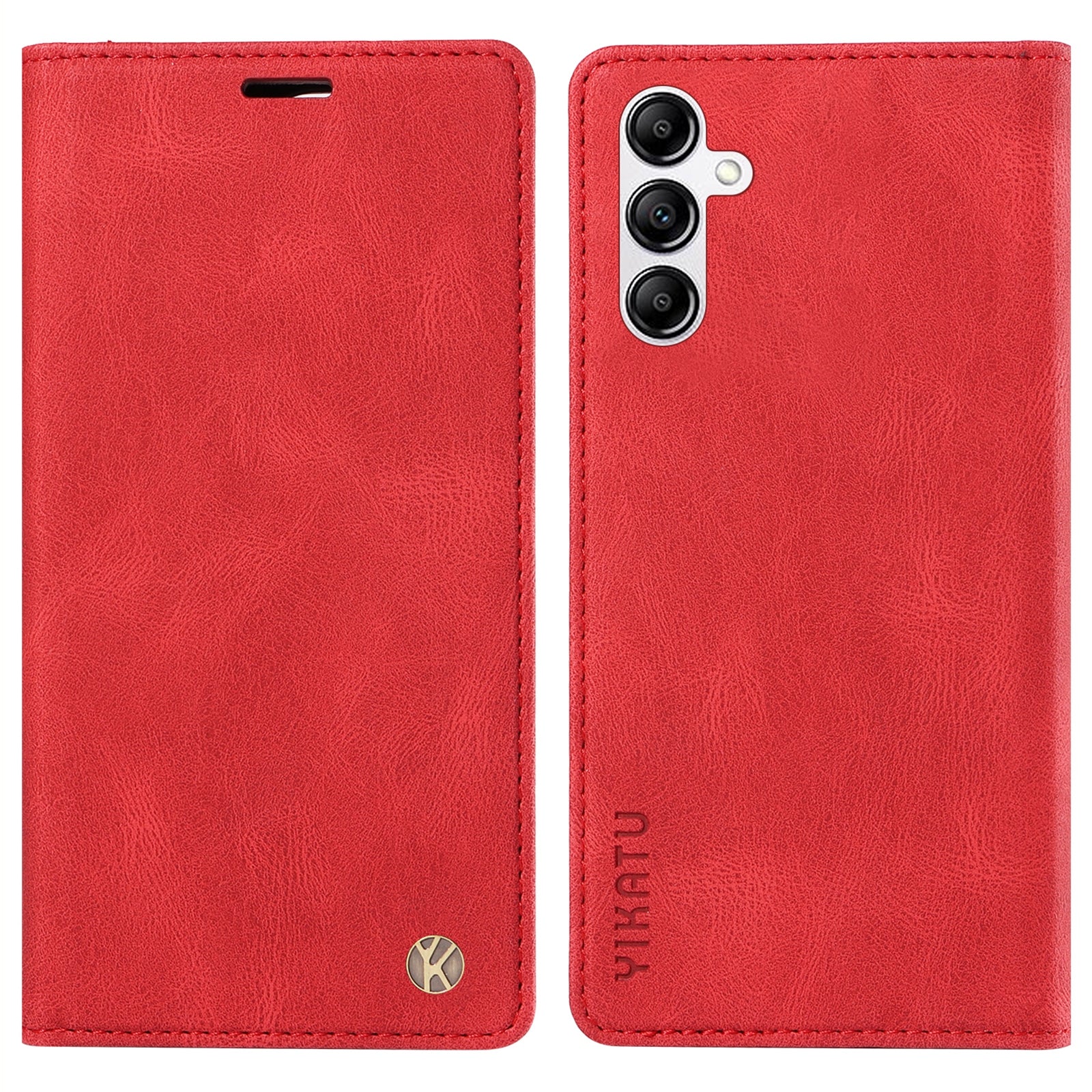 YIKATU YK-004 For Samsung Galaxy A14 5G Skin-touch Magnetic Closing Leather Wallet Stand Cover Phone Case YIKATU YK-004 For Samsung Galaxy A14 5G Skin-touch Magnetic Closing Leather Wallet Stand Cover Phone Case